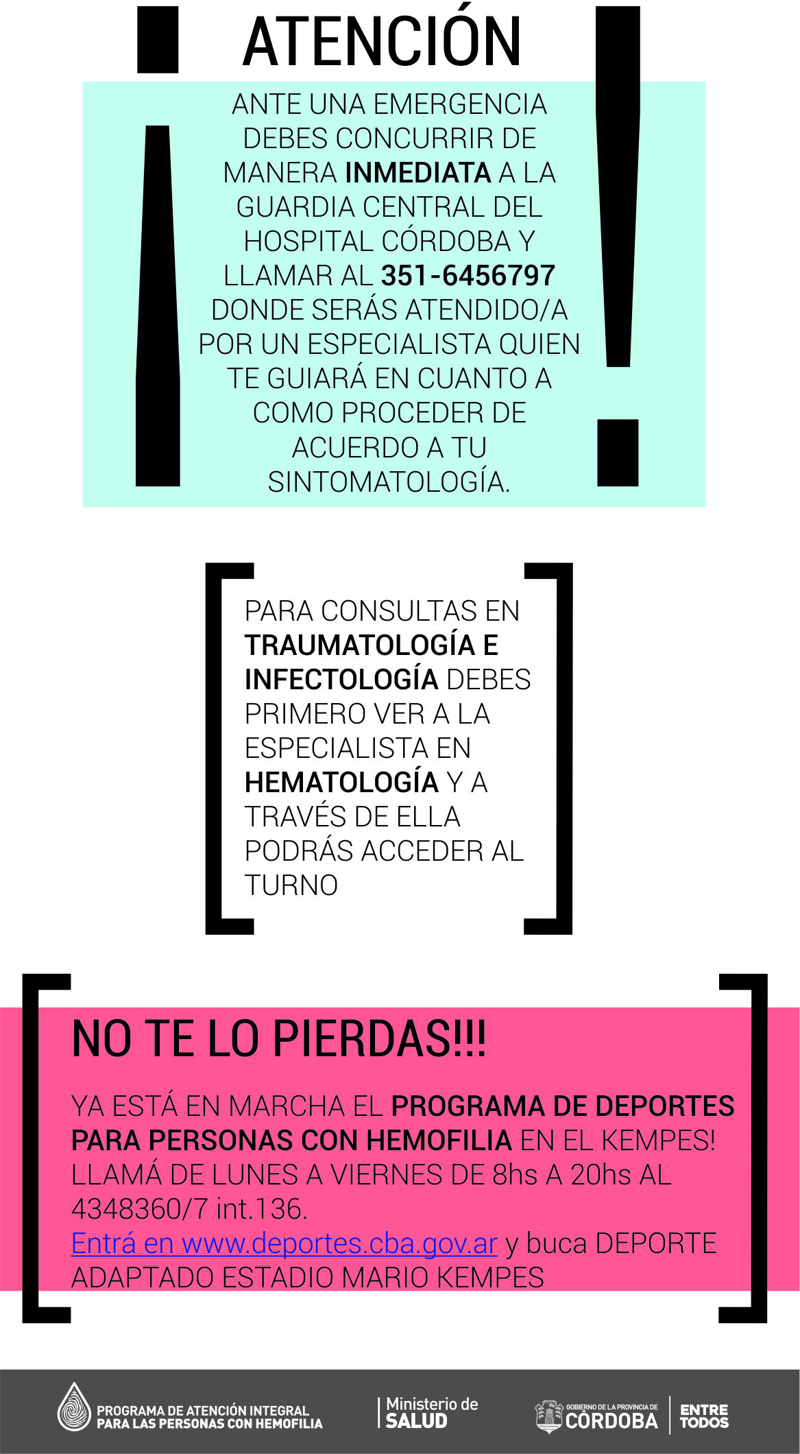 Aclaración horarios